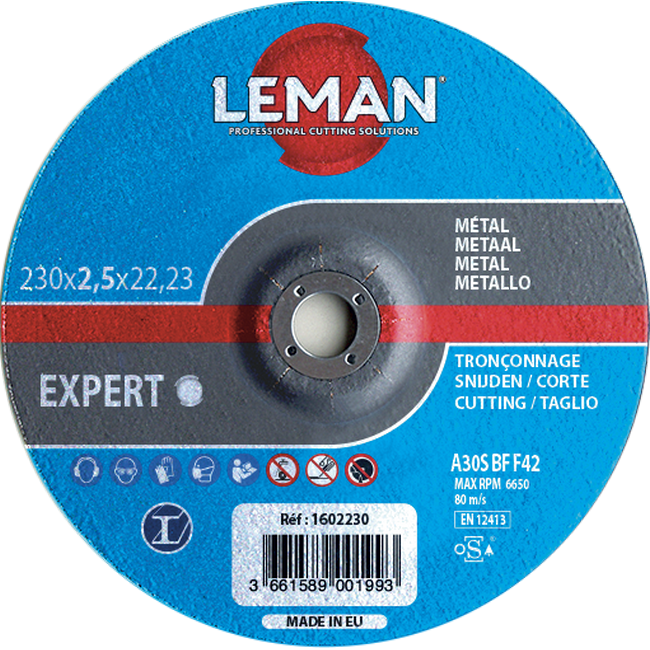 Disque à tronçonner Ø 125 mm / 2.5 mm ACIER